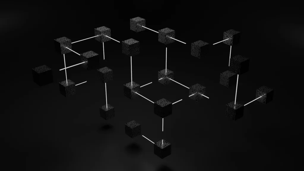 a group of cubes that are connected to each other